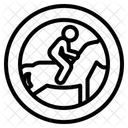 Pferde Reiten Symbol