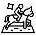 Pferde Reiten Symbol