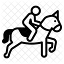 Pferde Reiten Symbol