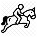 Pferde Reiten Symbol