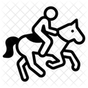 Pferde Reiten Symbol