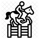 Pferde Reiten Symbol