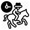 Pferde Reiten Symbol