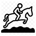 Pferde Reiten Symbol