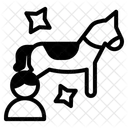 Pferde Reiten Symbol