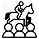 Pferde Reiten Symbol