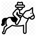 Pferde Reiten Symbol