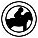 Pferde Reiten Symbol