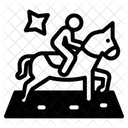 Pferde Reiten Symbol