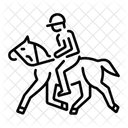 Pferde-Reiten  Symbol