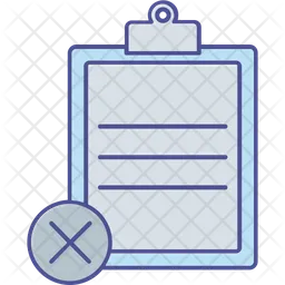 Reject document  Icon