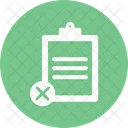 Reject Document File Paper Icon