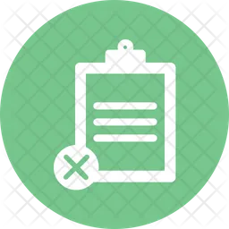 Reject document  Icon