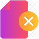 File Cross Reject Icon