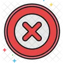 Rejected Cancel Document Icon