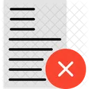 Cancel Denied Document Icon