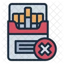 Rejected Cigarette Cigarette Pack No Smoking Icon