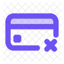 Rejected credit card  Icon