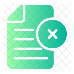 Rejected Document  Icon