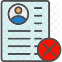 Rejected Document  Icon