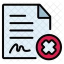 Rejected Document Icon