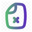 Rejected Document Rejected Cancel Icon