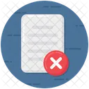 Rejected File Rejected Document Incorrect File Icon