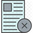 Rejected File Document File Icon