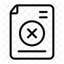 Rejected Document Cancel Icon