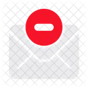 Rejected Erase Mail Icon