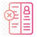 Rejected Paper Icon