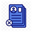 Rejected Denied Not Selected Icon