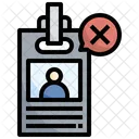 Rejected Id Card  Icon