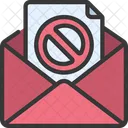 Rejected Mail Rejected Email Rejection Icon