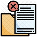 Rejection File  Icon