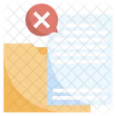 Rejection File  Icon