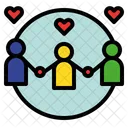 Relacion Relacional Colaborar Icon