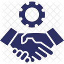 Cog Manos Liderazgo Icon