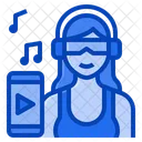 Cancion Relajante Auriculares Mujer Actividad Estilo De Vida Musica Mujer Actividad Estilo De Vida Mujer Icono