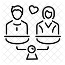 Equilibre Relationnel Egalite De Couple Stabilite Emotionnelle Icône