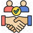 Relationship Handshake Agreement Icon