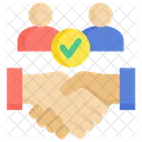 Relationship Handshake Agreement Icon