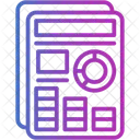 Relatorio Financeiro Bolsa De Dinheiro Ícone