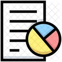 Relatorio Arquivo Grafico Documento Ícone