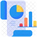 Relatorio Estatistica Diagrama Ícone