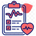 Coracao Relatorio Batimentos Cardiacos Ícone