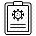 Relatorio De Coronavirus Resultado De Teste Coronavirus Ícone