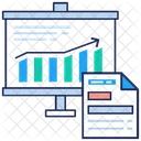 Relatorio De Apresentacao Grafica Analise De Negocios Analise De Dados Estatisticos Ícone