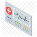 Relatorio De Batimentos Cardiacos Relatorio De Ecg Conceito De Cardiologia Ícone