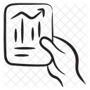 Relatorio De Crescimento Grafico De Crescimento Analise De Negocios Ícone